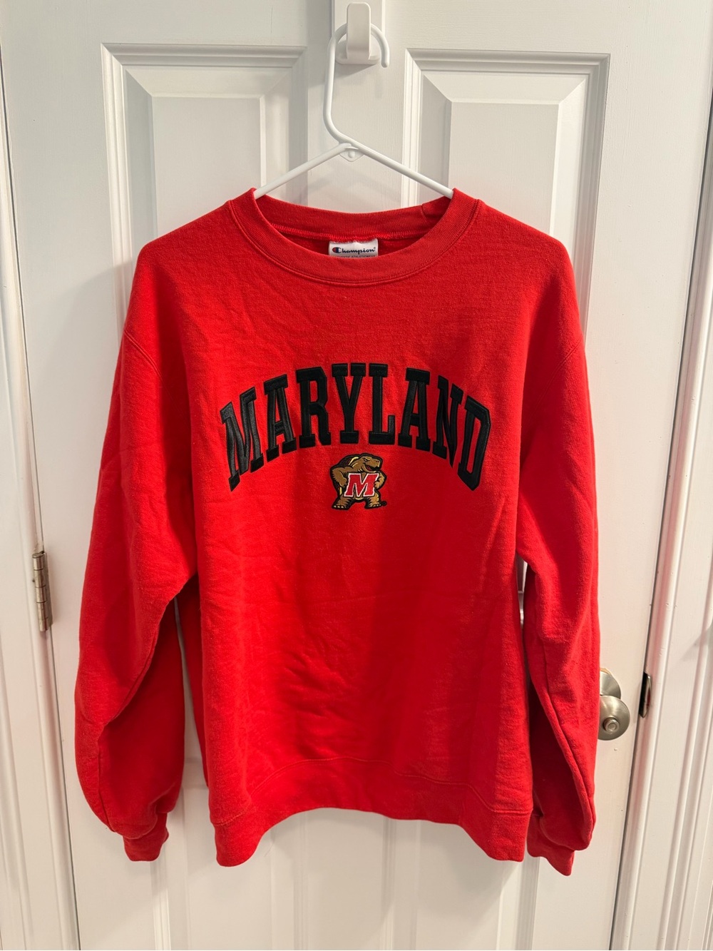 Champion University of Maryland Red Crewneck Sweatshirt